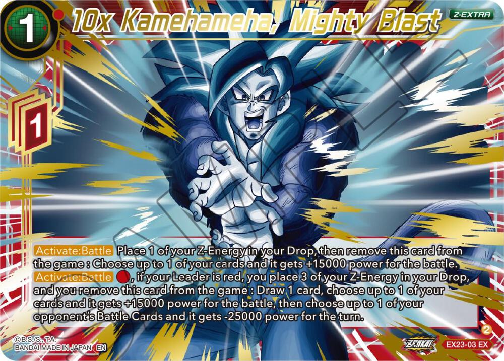 10x Kamehameha Mighty Blast EX23-03