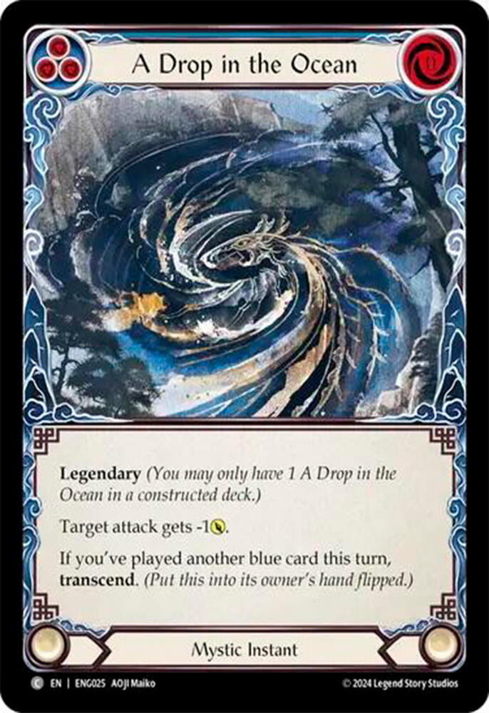 A Drop in the Ocean ENG025 card