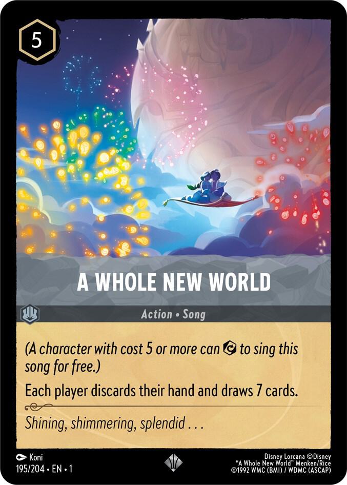 A Whole New World 195/204 card