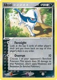 Absol 18/110 card