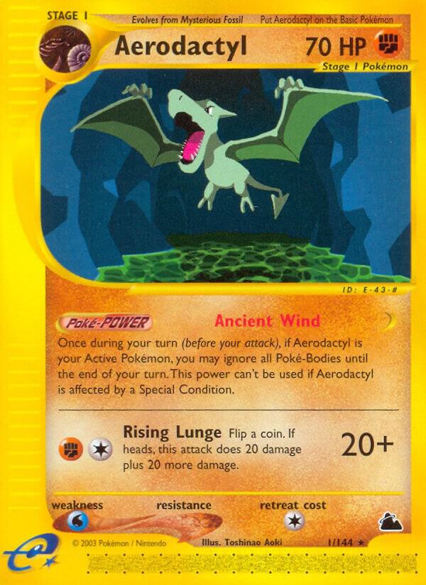 Aerodactyl 001/144 card