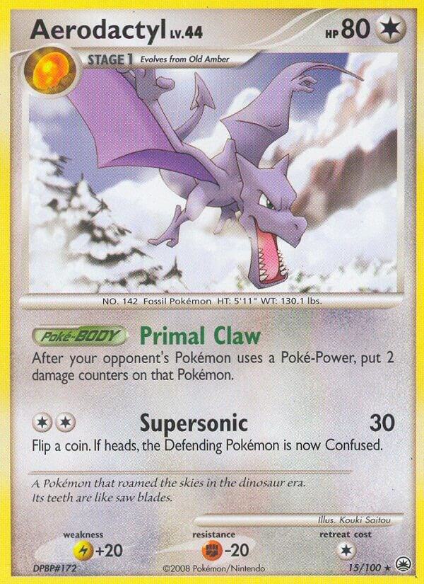 Aerodactyl 15/100 card