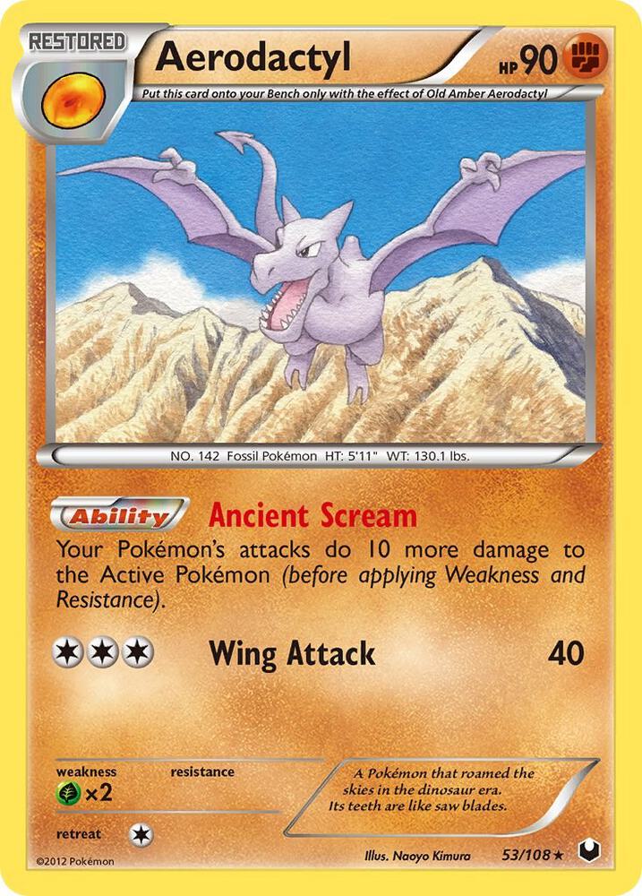 Aerodactyl 53/108 carta