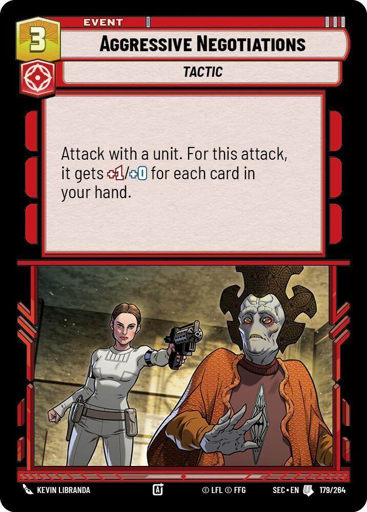 Aggressive Negotiations 179/264 card