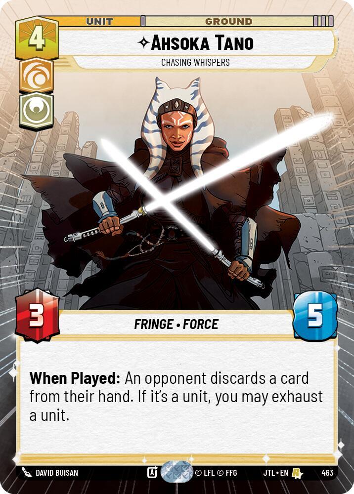 Ahsoka Tano Chasing Whispers Hyperspace 463 card