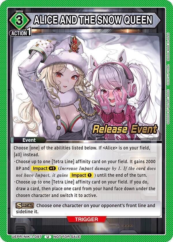 ALICE AND THE SNOW QUEEN UEPR/NIK-1-097 card
