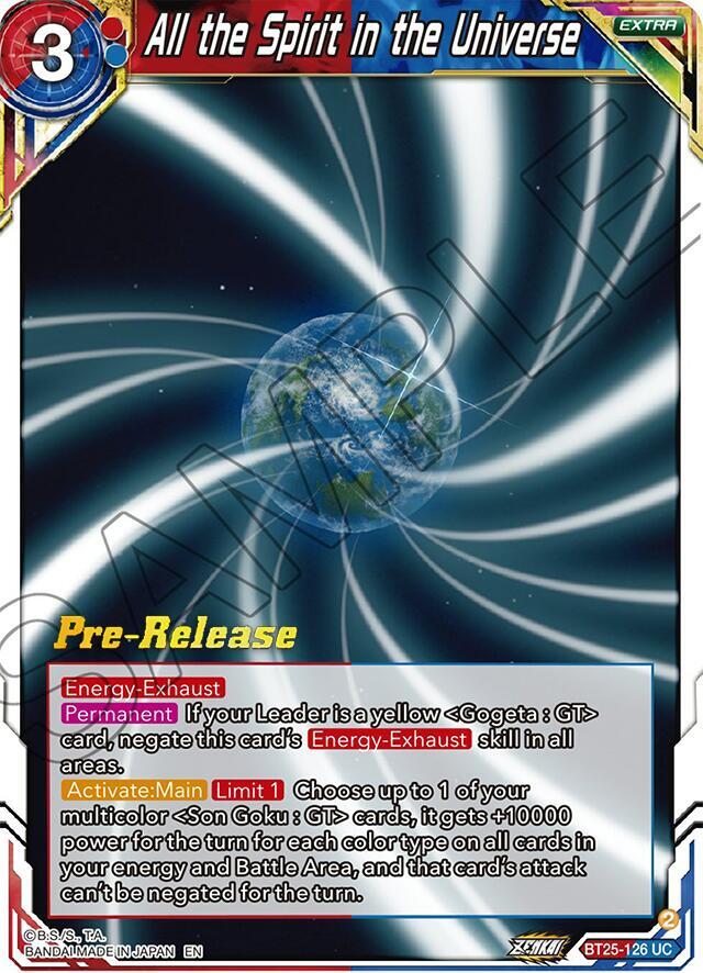 All the Spirit in the Universe BT25-126 card