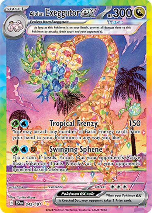 Alolan Exeggutor ex 242 191 card