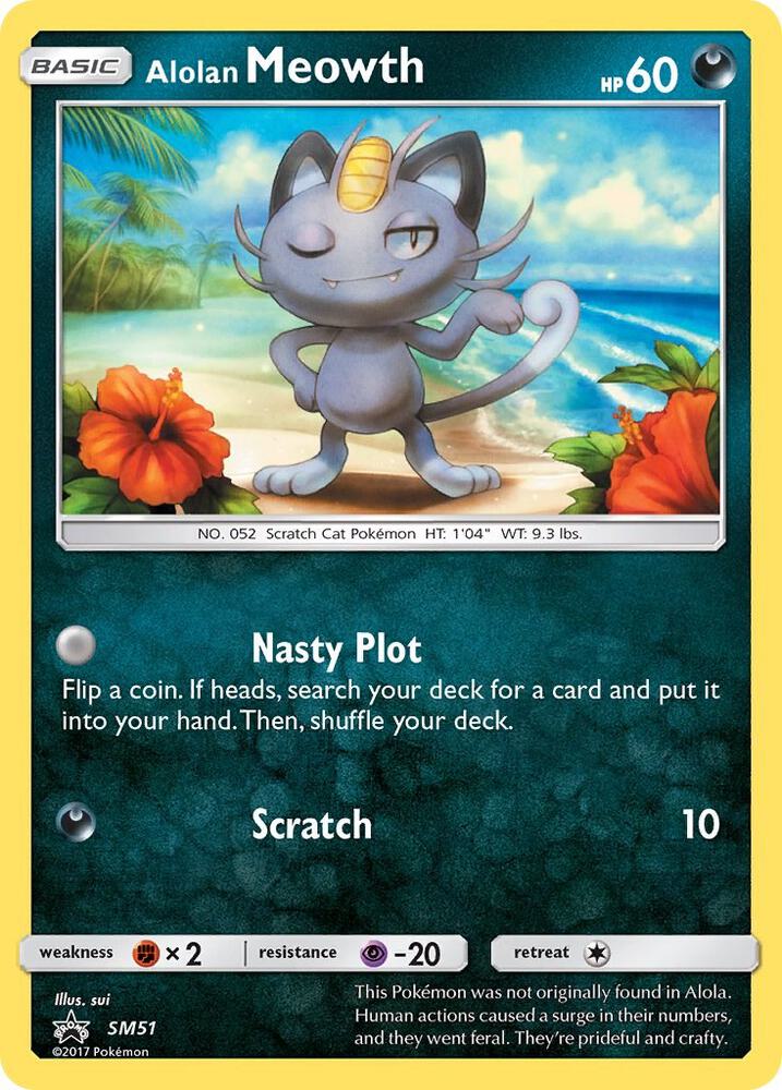 Alolan Meowth SM51 card
