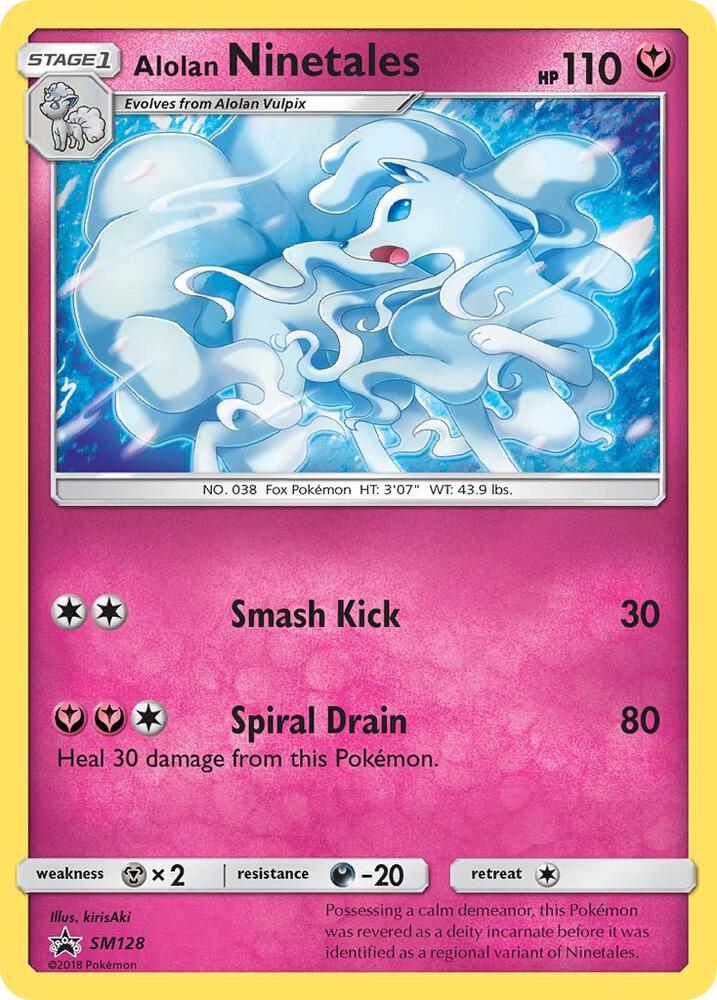 Alolan Ninetales SM128 card