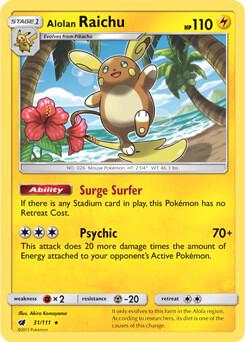 Alolan Raichu 31 111 SM Crimson Invasion 031/111