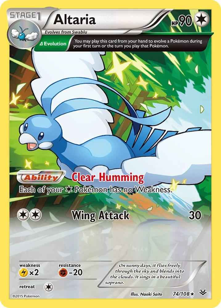 Altaria 74 Delta 74/108 carta
