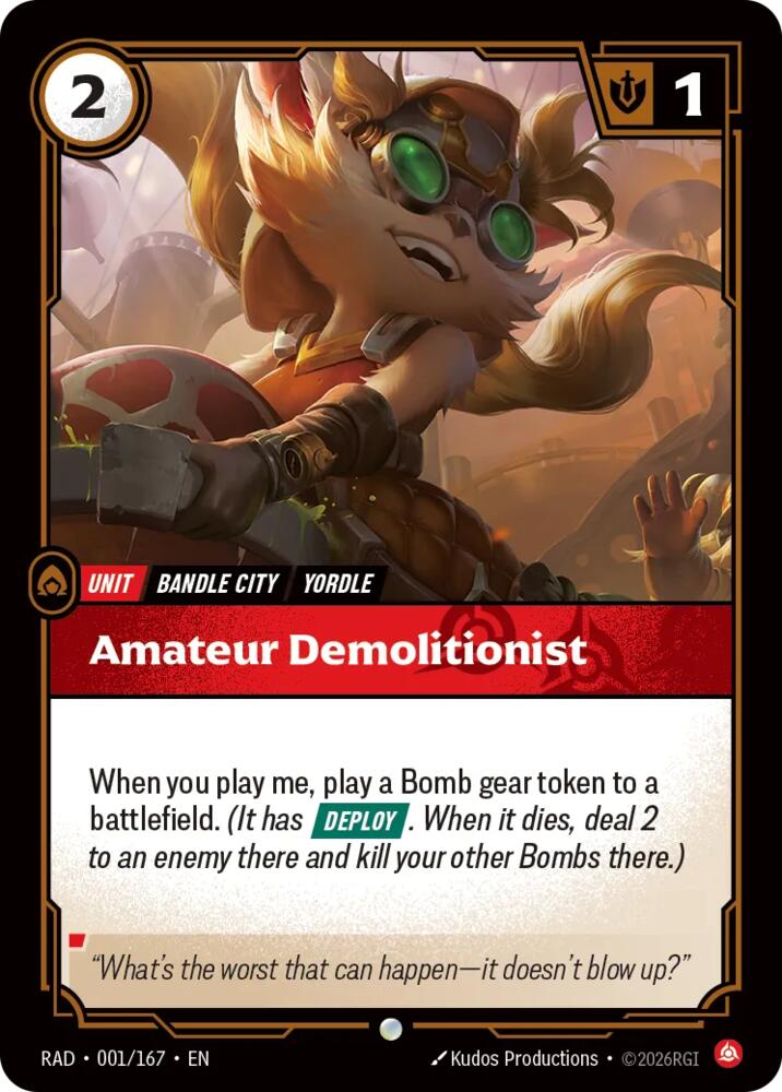 Amateur Demolitionist 001/167