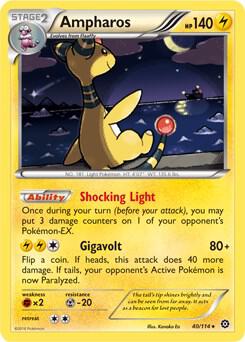 Ampharos 40 114 XY Steam Siege 040/114
