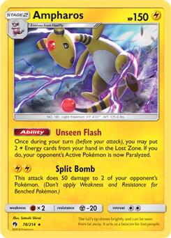 Ampharos 78 214 SM Lost Thunder 078/214