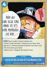And No One Else Can Have It Its Our Memento of Him OP15-054 card