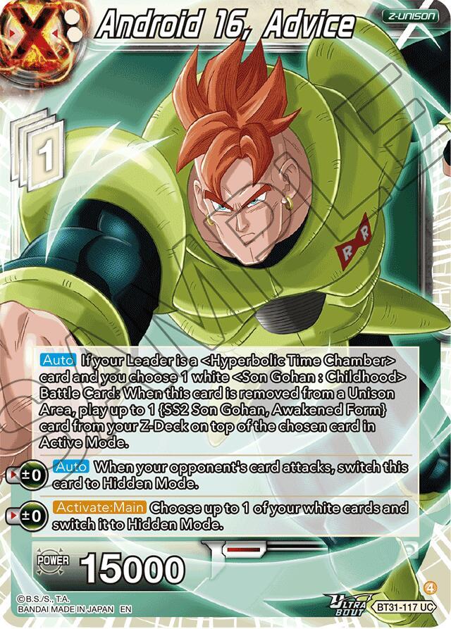 Android 16 Advice BT31-117 carta