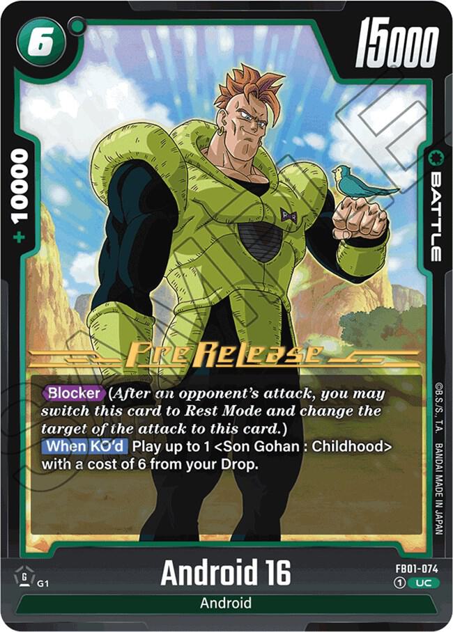 Android 16 FB01 074 card