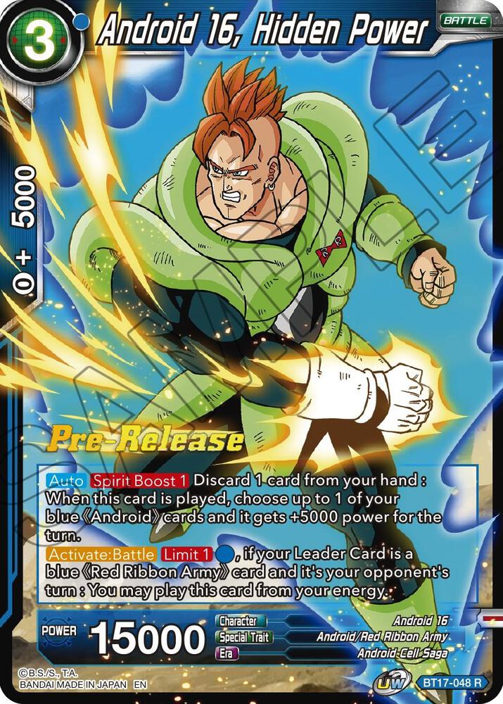 Android 16 Hidden Power BT17-048 card