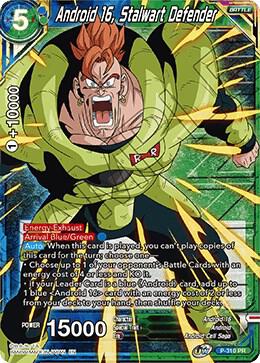 Android 16 Stalwart Defender Winner Stamped P-310 card