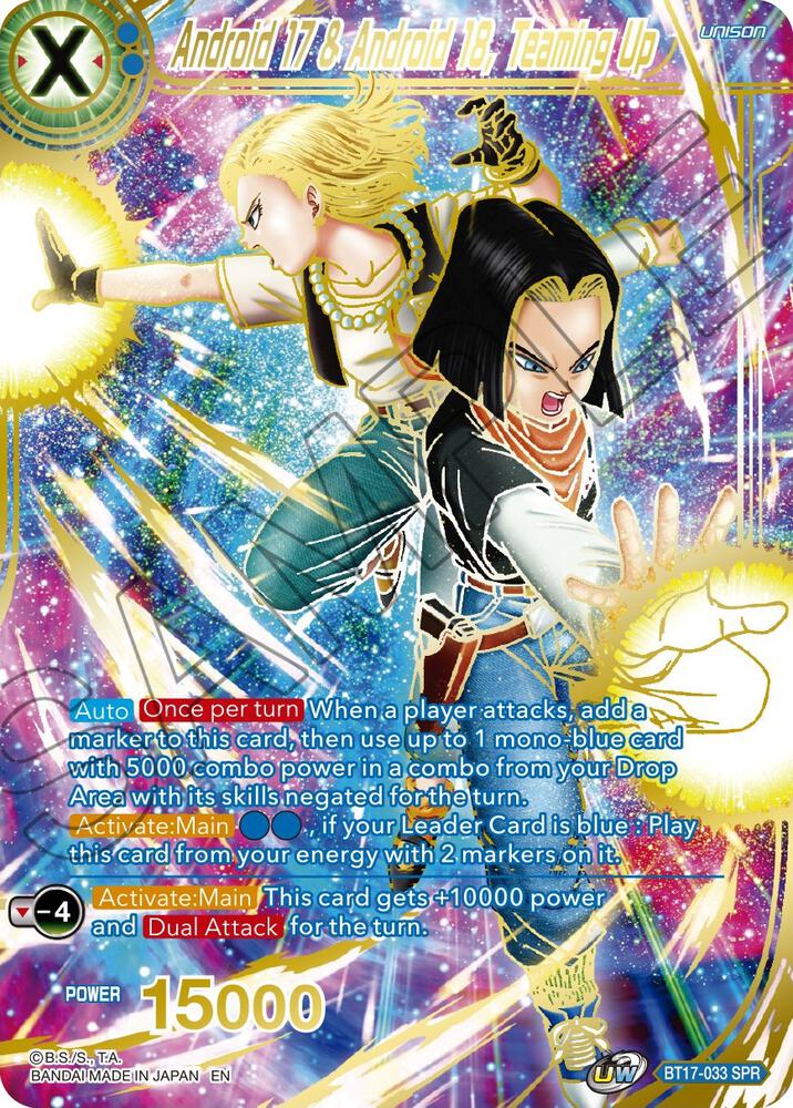 Android 17 and Android 18 Teaming Up BT17-033
