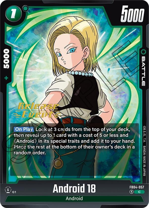 Android 18 FB04-057 carta