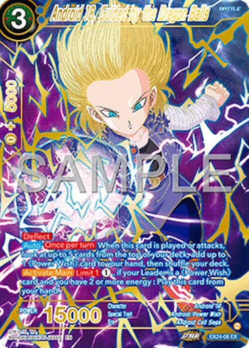 Android 18 Guided by the Dragon Balls EX24-06 carta
