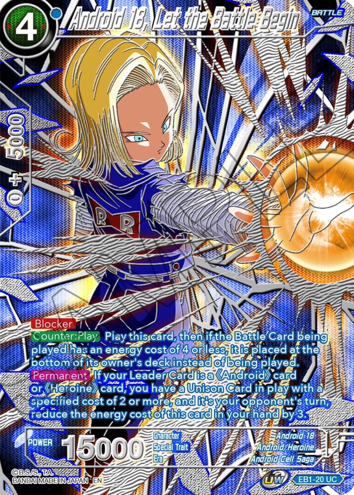 Android 18 Let the Battle Begin EB1-20