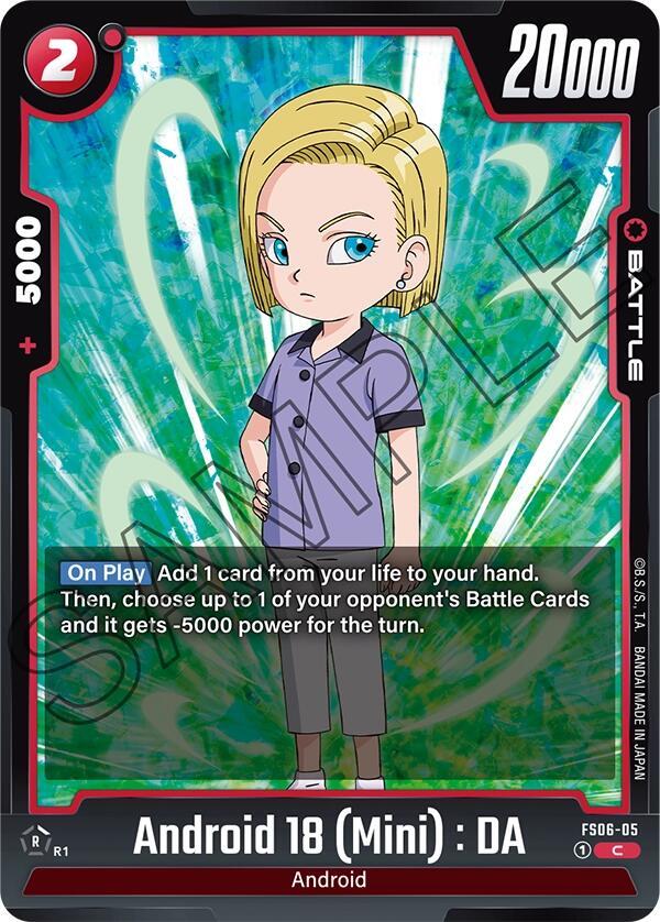 Android 18 Mini DA FS06-05 card