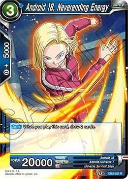 Android 18 Neverending Energy DB2-037 carta