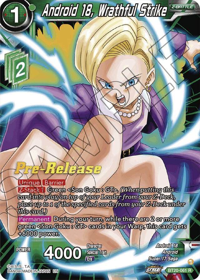 Android 18 Wrathful Strike BT20-061