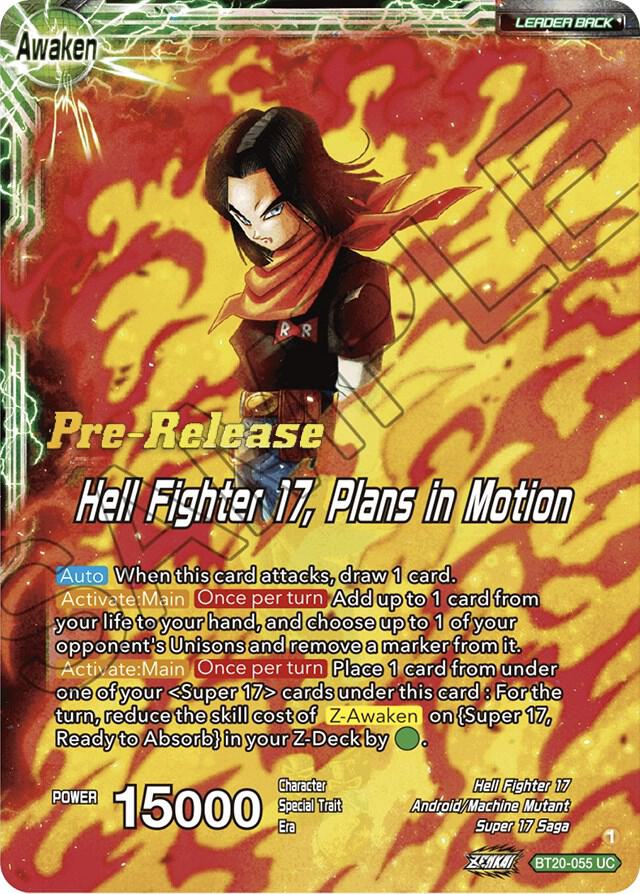 Android 20 and Dr Myuu Hell Fighter 17 Plans in Motion BT20-055 carta