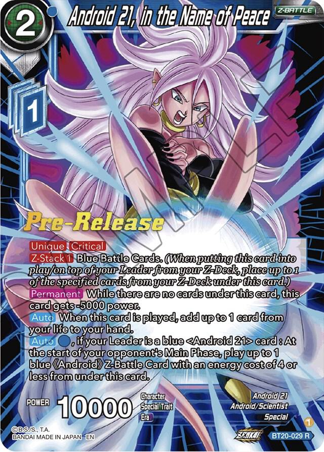 Android 21 in the Name of Peace BT20-029