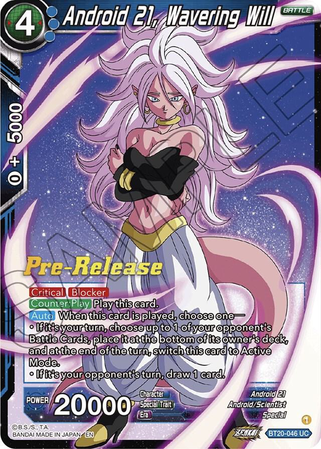 Android 21 Wavering Will BT20-046