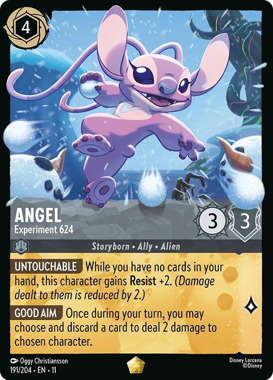 Angel Experiment 624 191/204 card