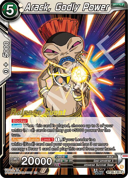 Arack Godly Power BT28-130 card