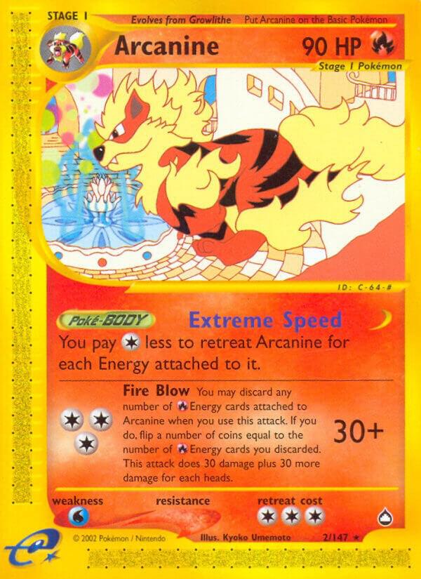 Arcanine 002/147 card