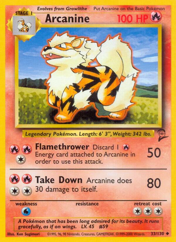 Arcanine 033/130 card