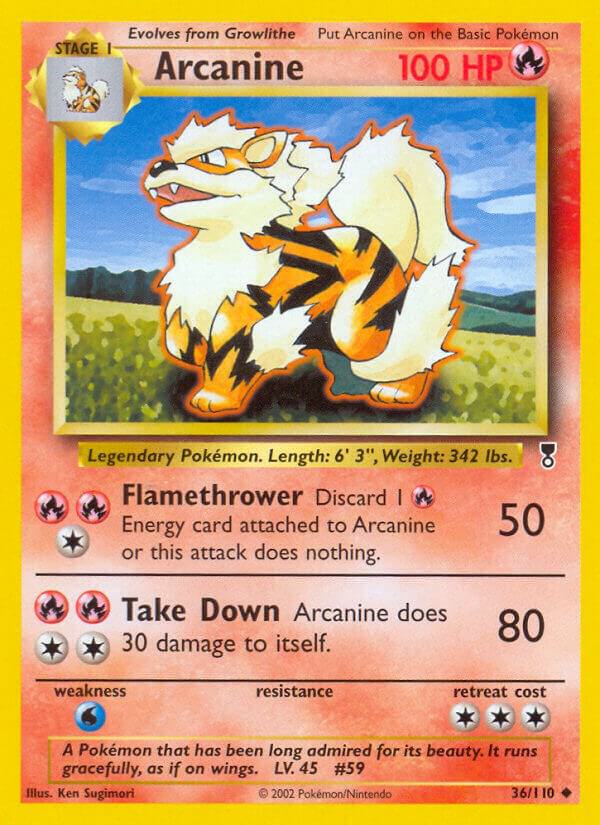 Arcanine 036/110 card