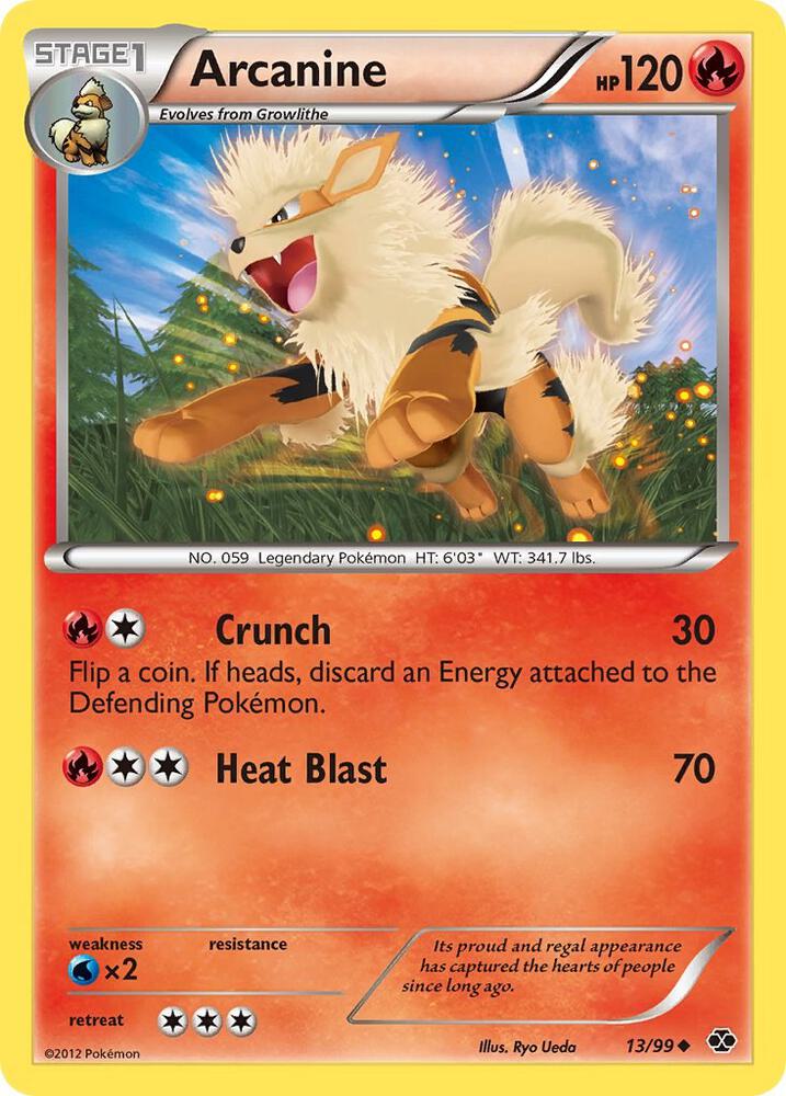 Arcanine 13 13/99 carta