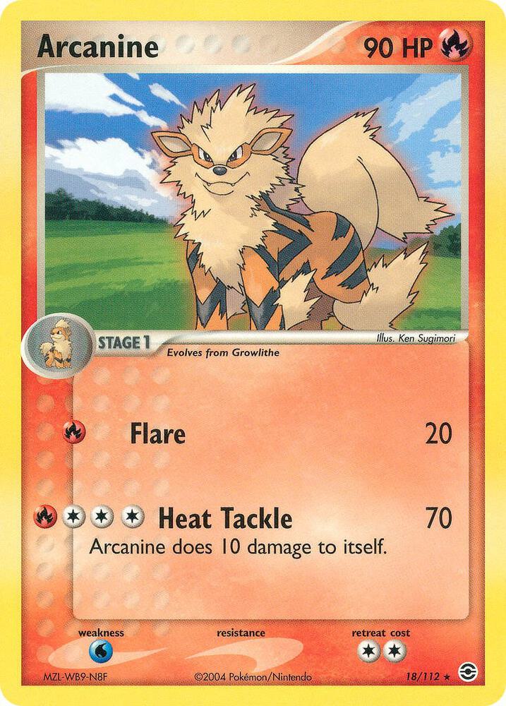 Arcanine 18/112 carta