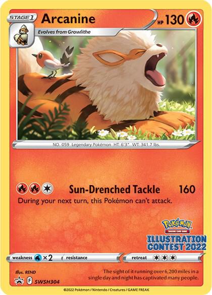 Arcanine Illustration Contest 2022 SWSH304