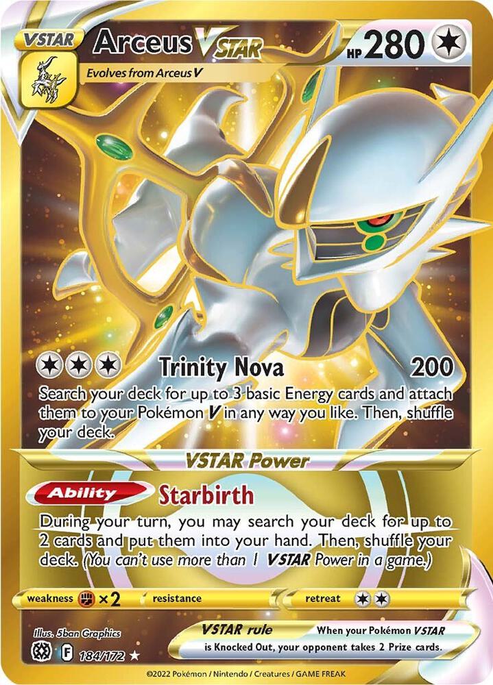 Arceus VSTAR Secret 184 184/172