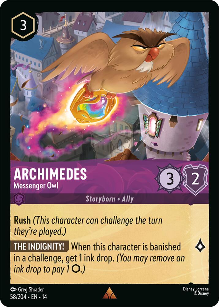 Archimedes Messenger Owl 58/204 carta