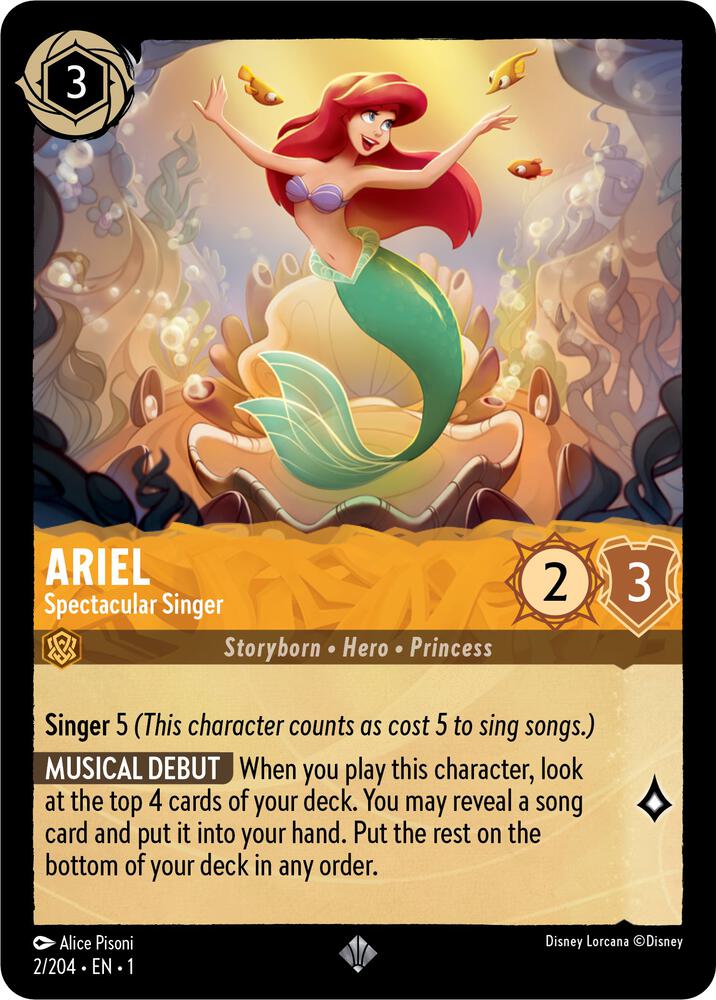 Ariel Spectacular Singer 2/204 card