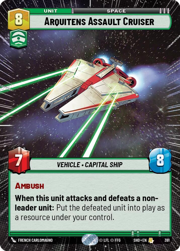 Arquitens Assault Cruiser Hyperspace 391 card