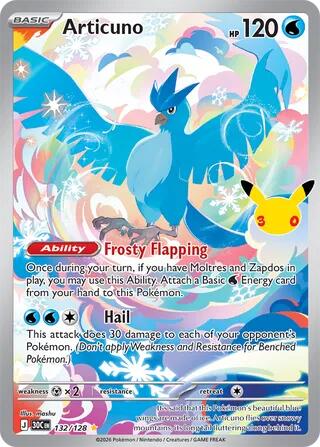 Articuno 132 128 card