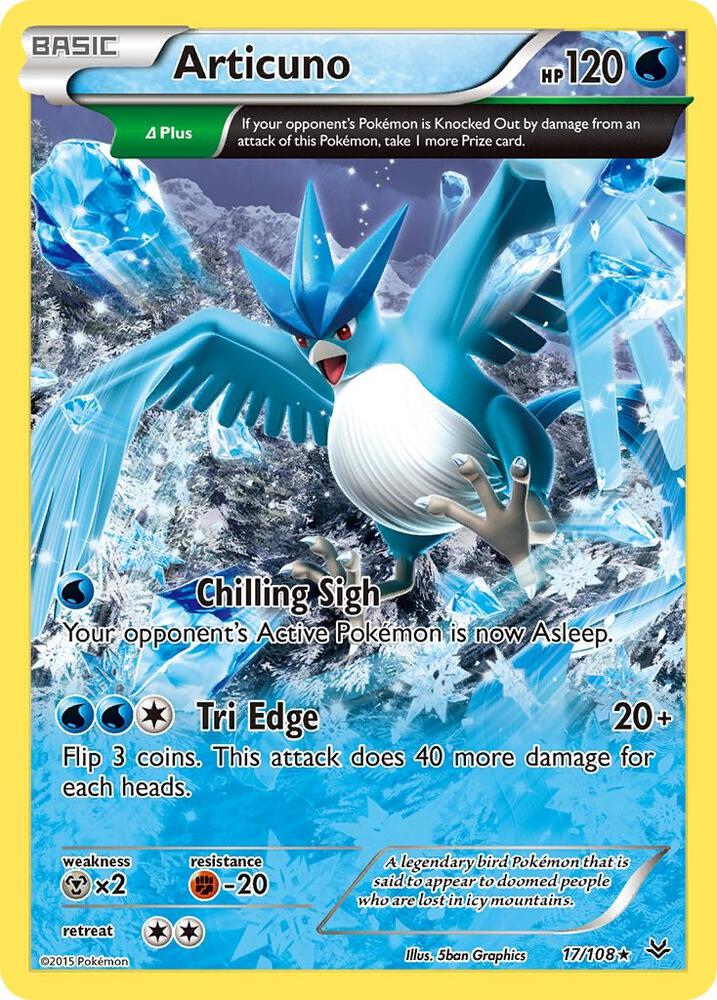 Articuno 17 Delta 17/108 carta