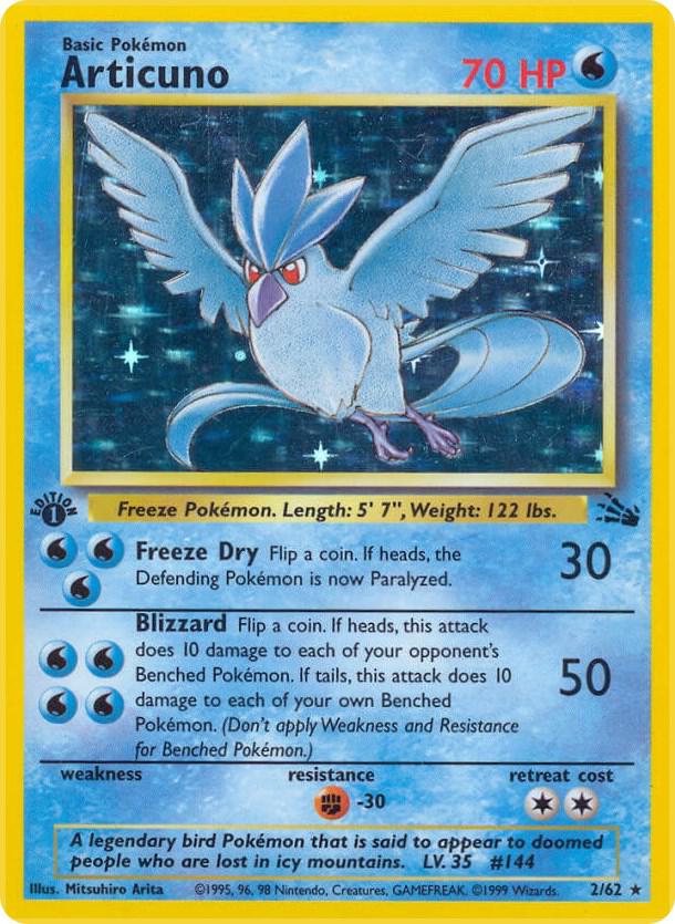 Articuno 2/62 card