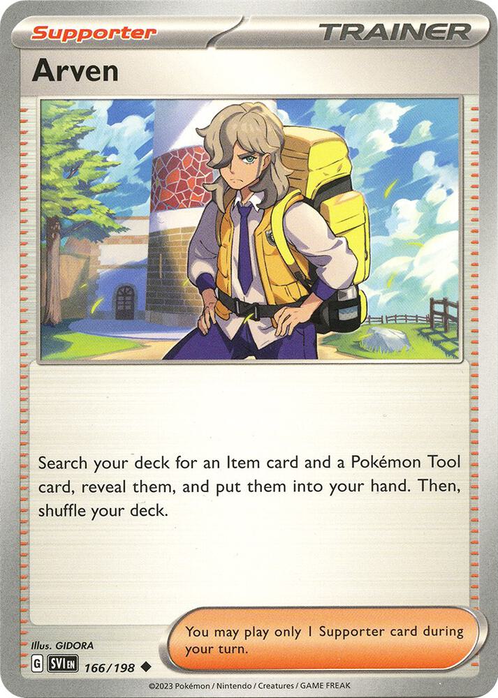 Arven 166/198 card